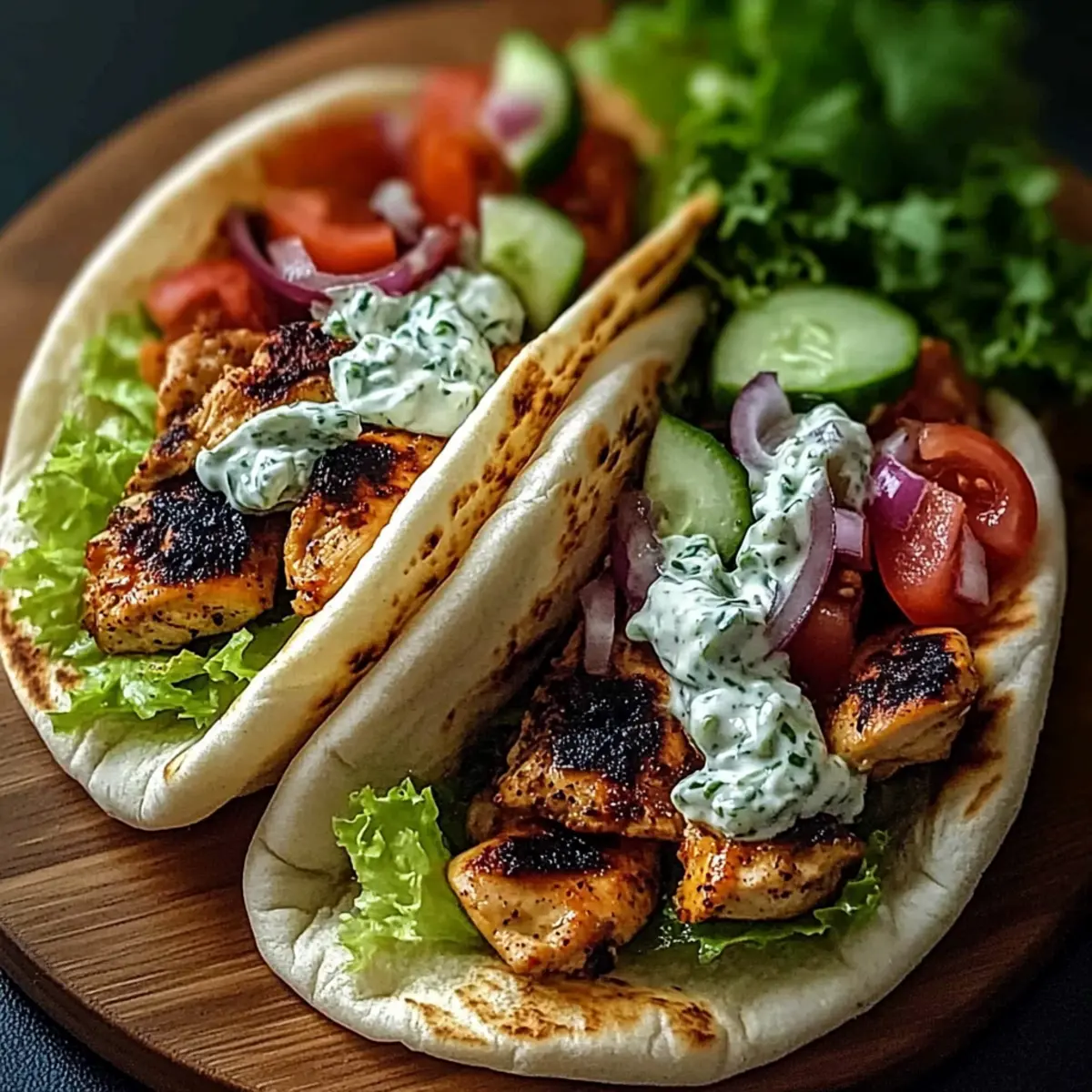 Mediterranean Chicken Gyros