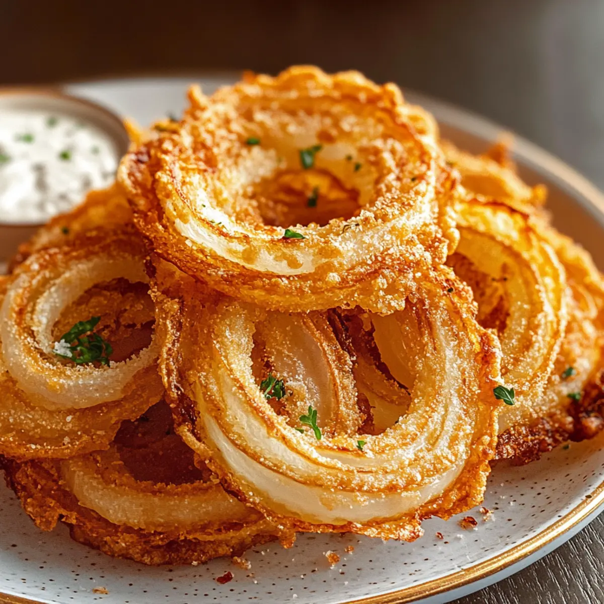 Crispy Parmesan Onion Ring Chips