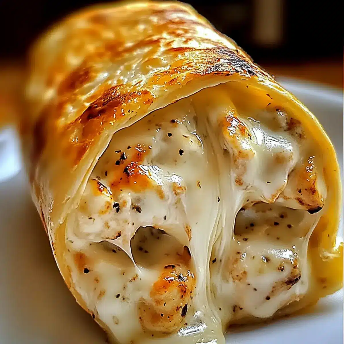 great Cheesy Garlic Chicken Wraps