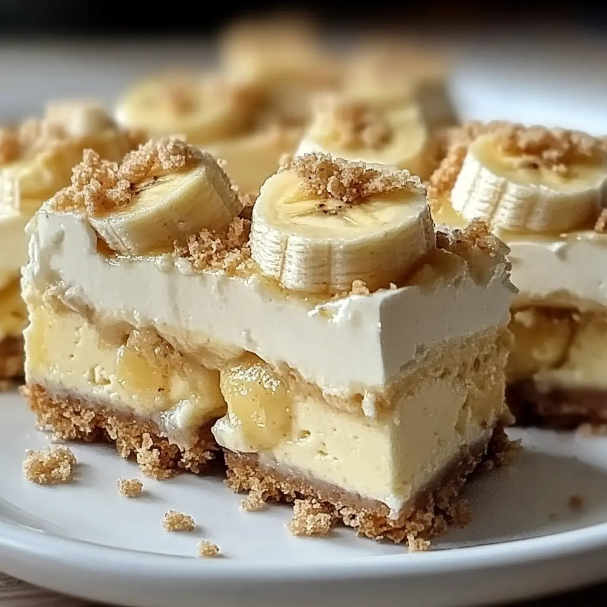 Banana Pudding Cheesecake Squares