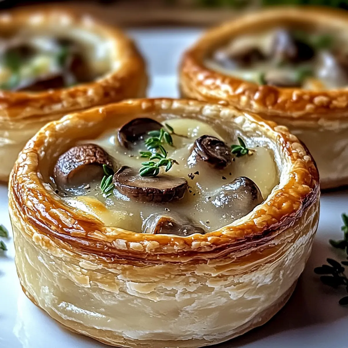 Mini Mushroom & Gruyère Pot Pies