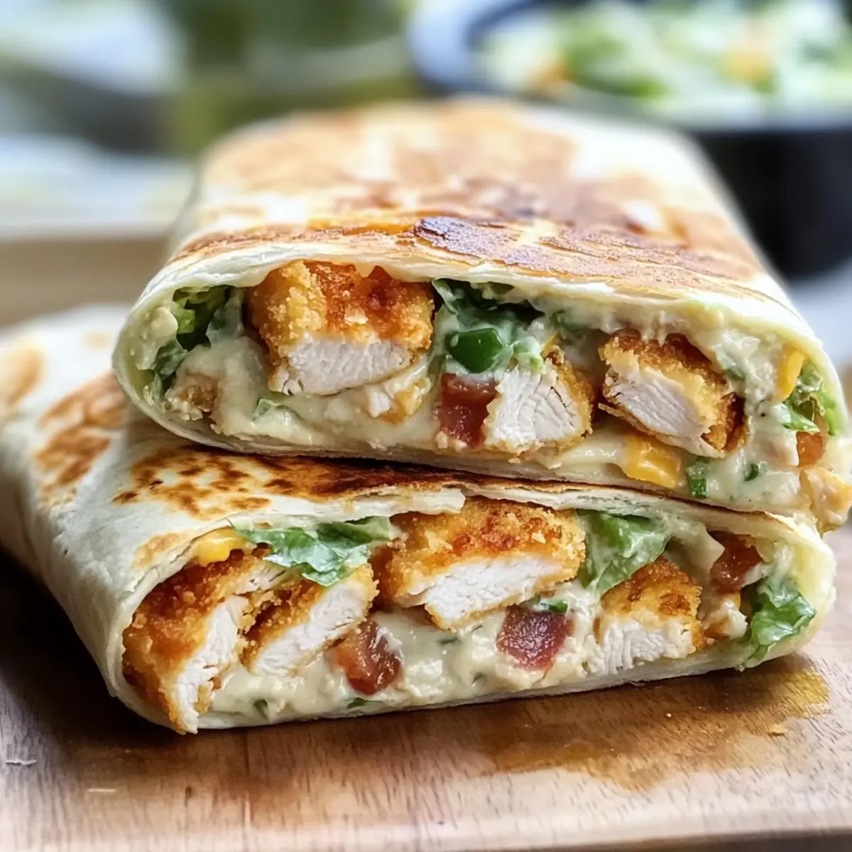 Crispy Chicken Bacon Ranch Wrap
