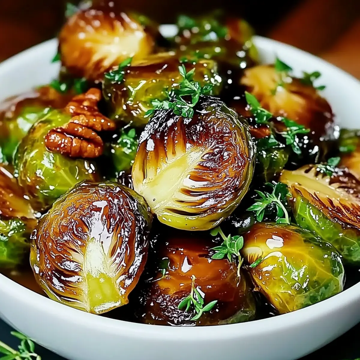 Honey Balsamic Brussels Sprouts