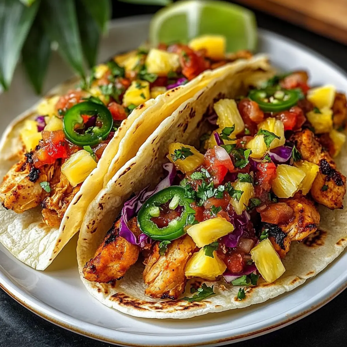 Pineapple Chicken Tacos