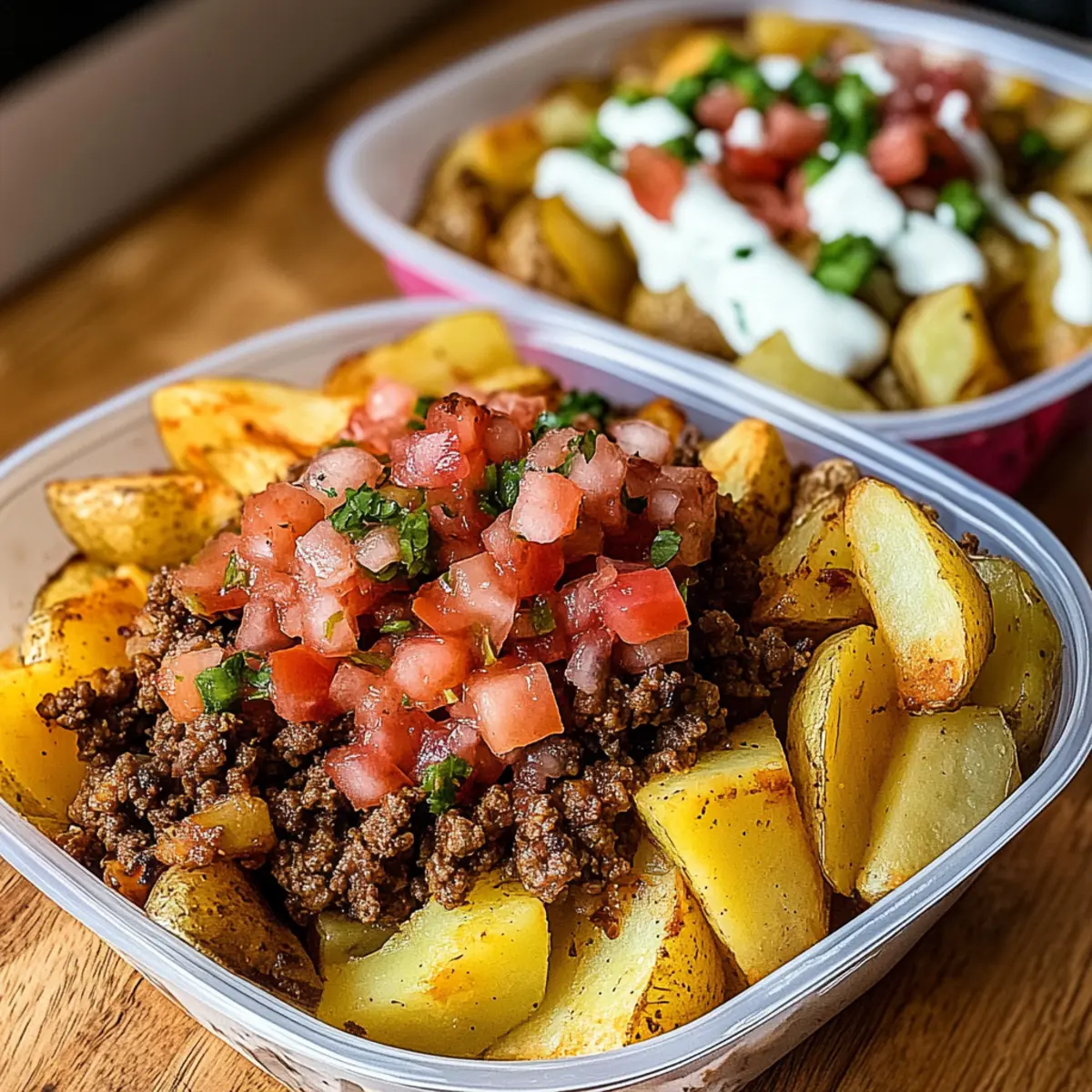 Loaded Potato Taco Bowls