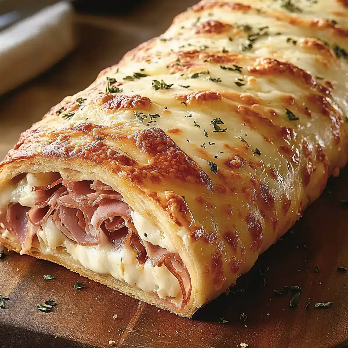 Cheesy Italian Stromboli