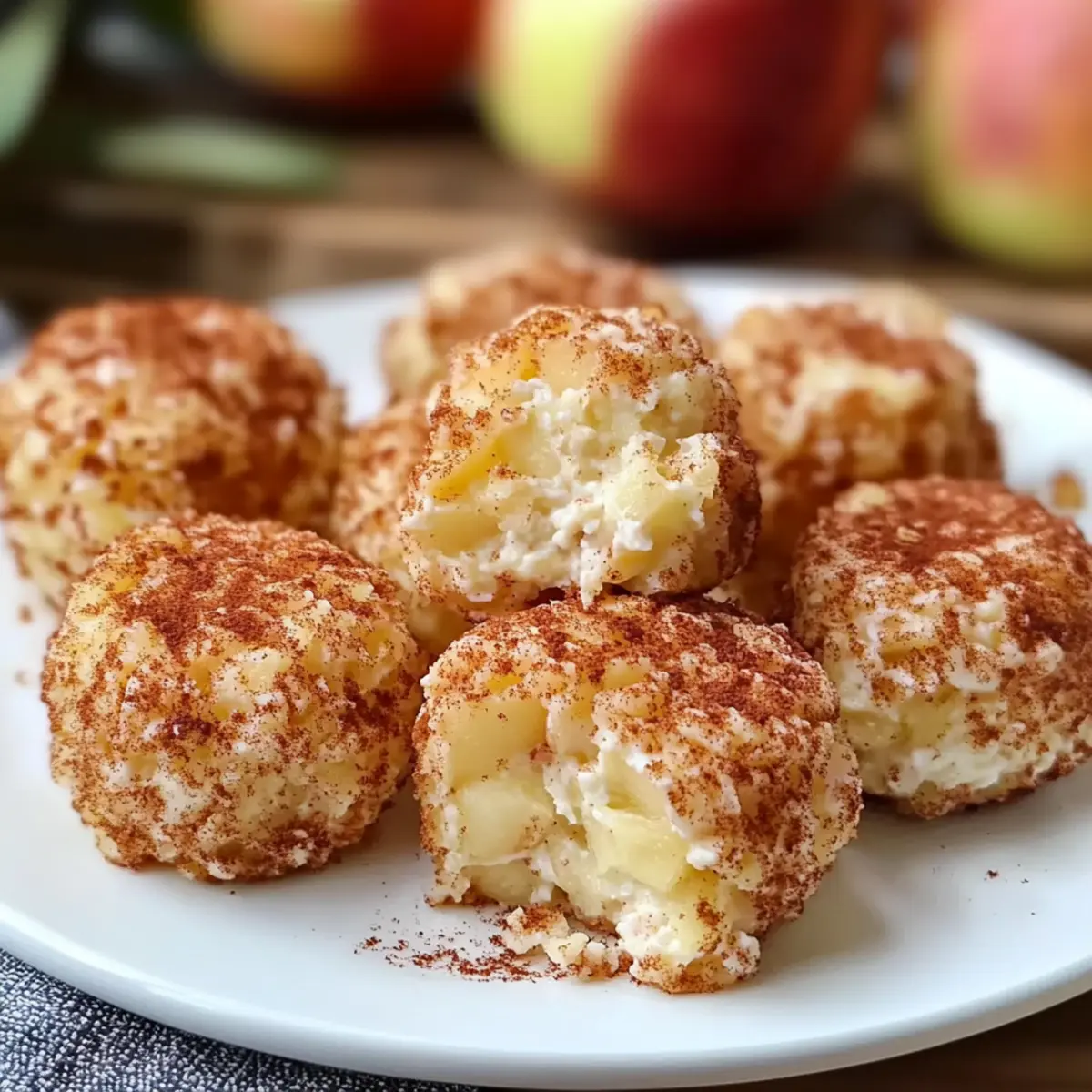 Cinnamon Apple Cottage Cheese Bites