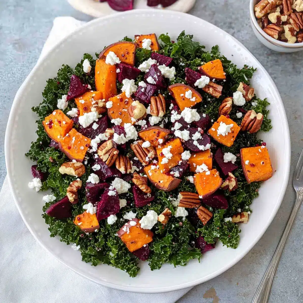 Roasted Sweet Potato & Beetroot Salad