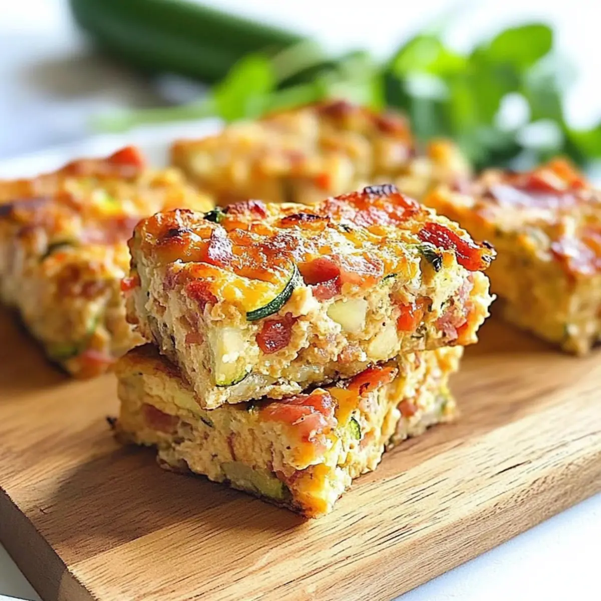 Zucchini and Bacon Slice