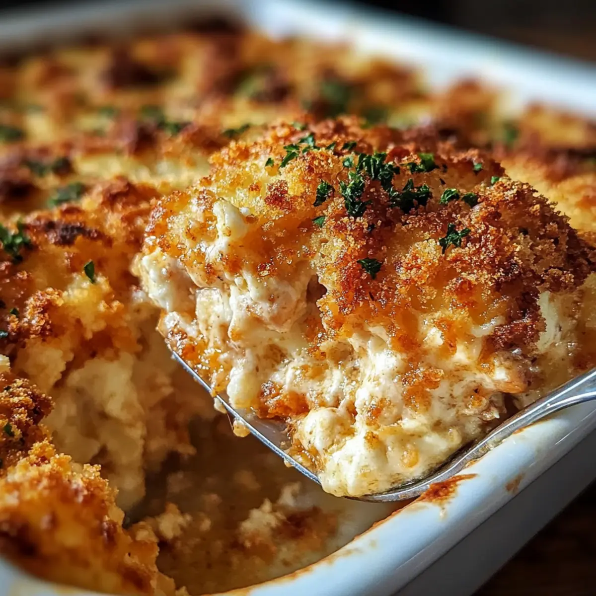 High Protein Chicken Parmesan Casserole