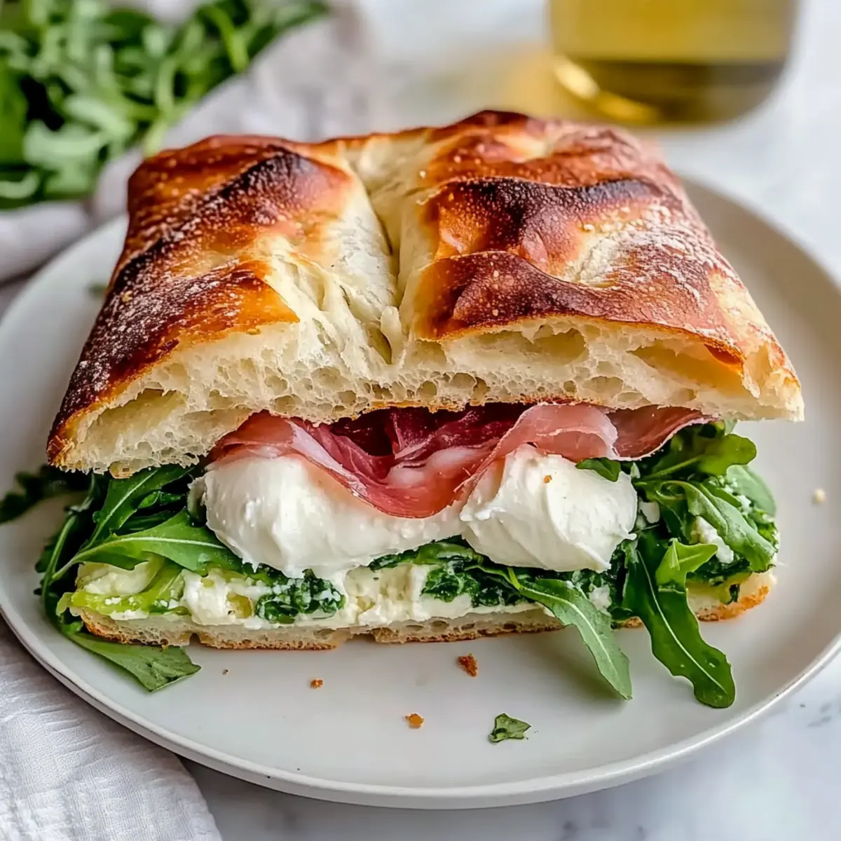 Classic Italian Focaccia Sandwich