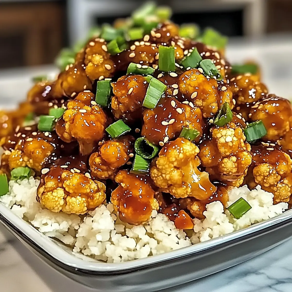 General Tso’s Cauliflower Bowls