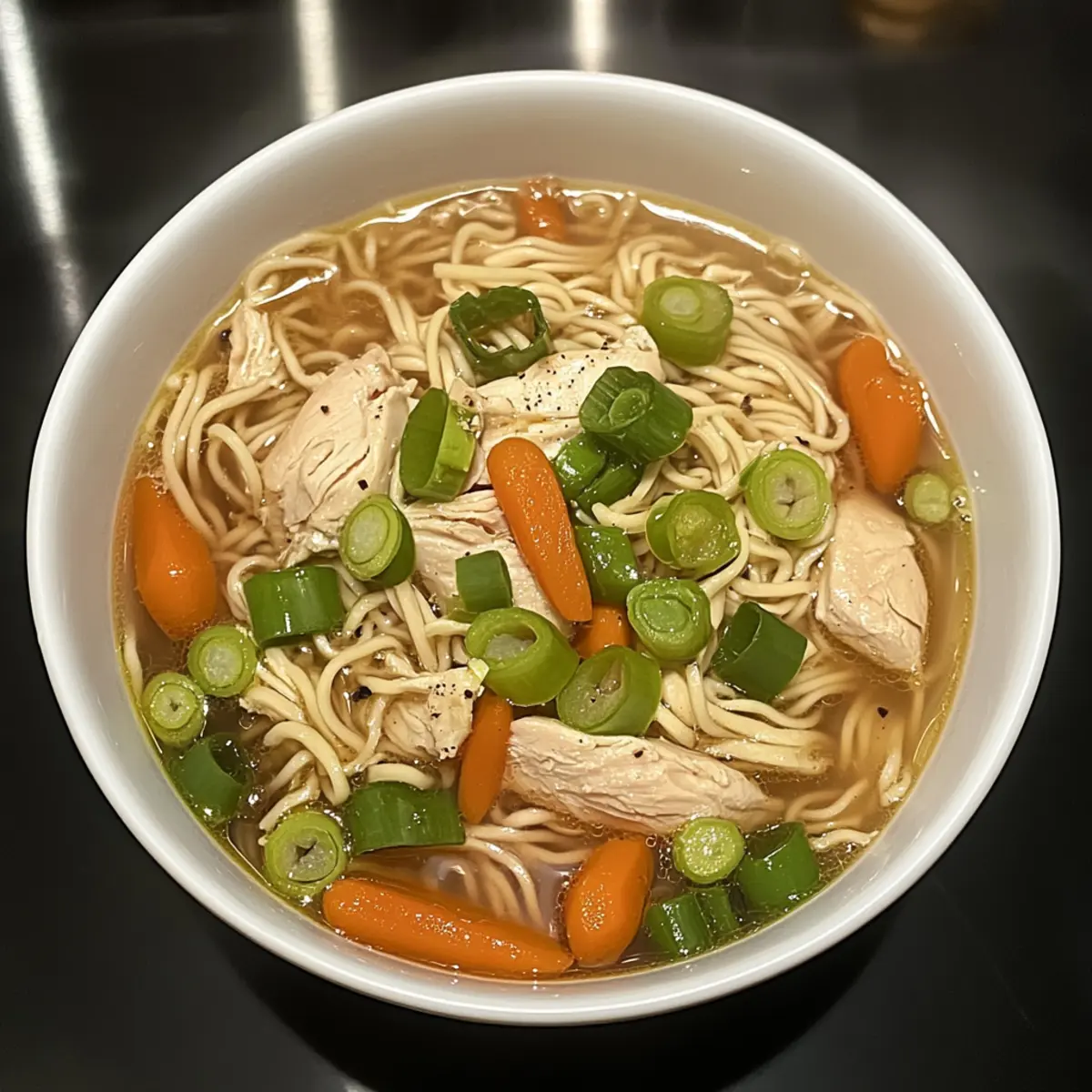 Ginger Scallion Chicken Noodle Soup