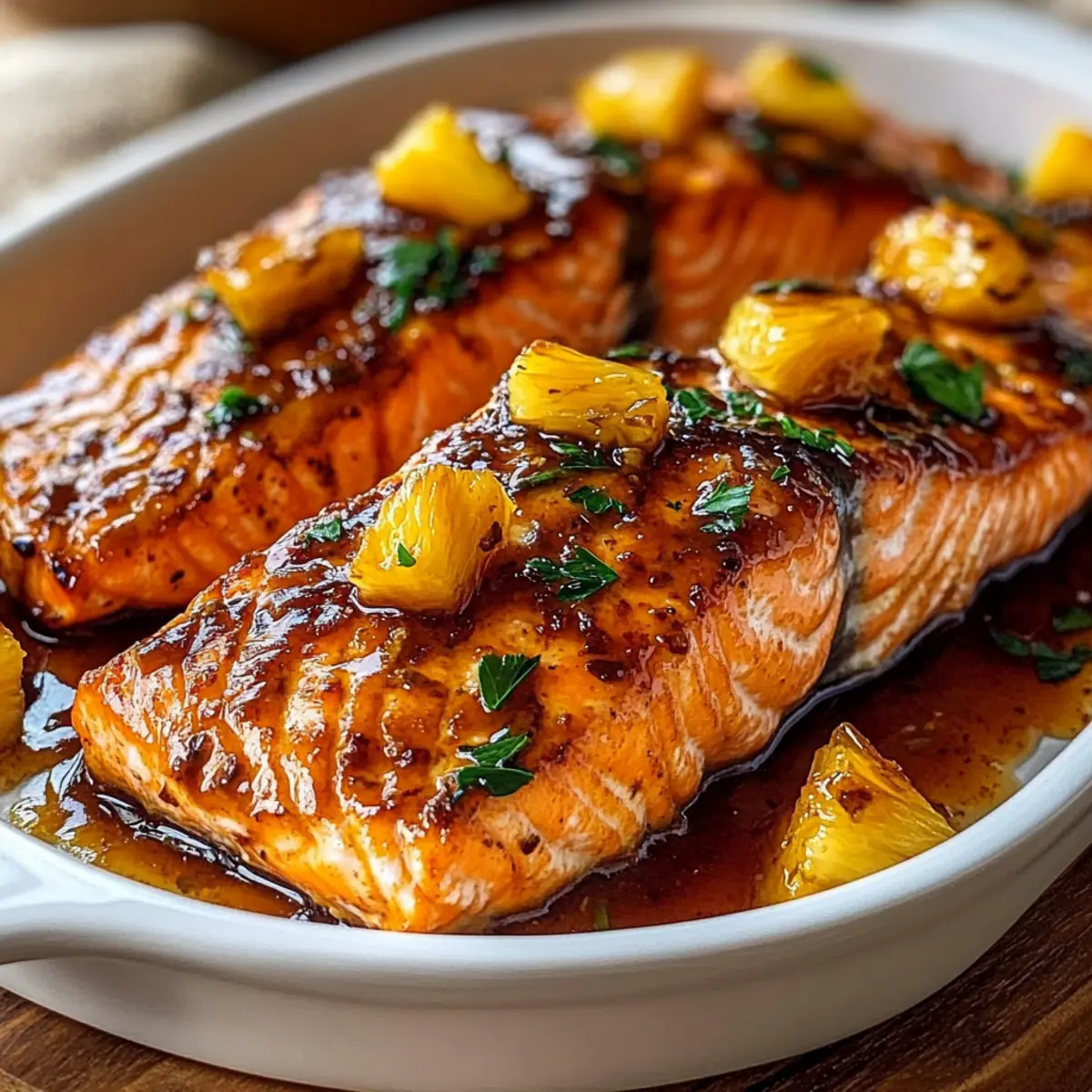 Pineapple Glazed Salmon