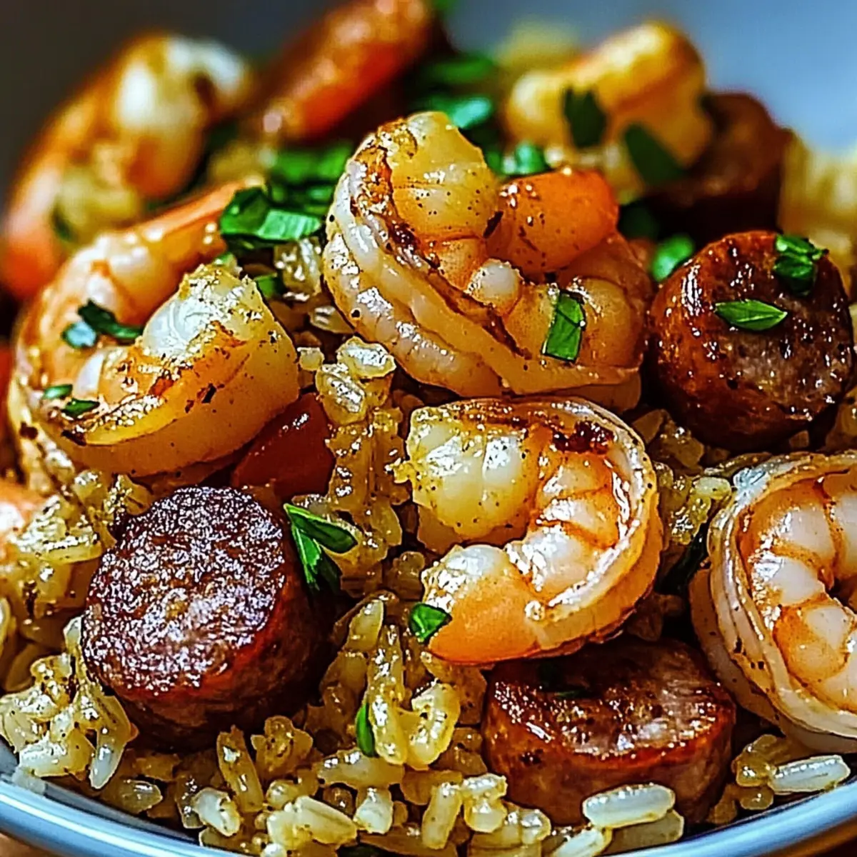 Shrimp and Sausage Dirty Rice