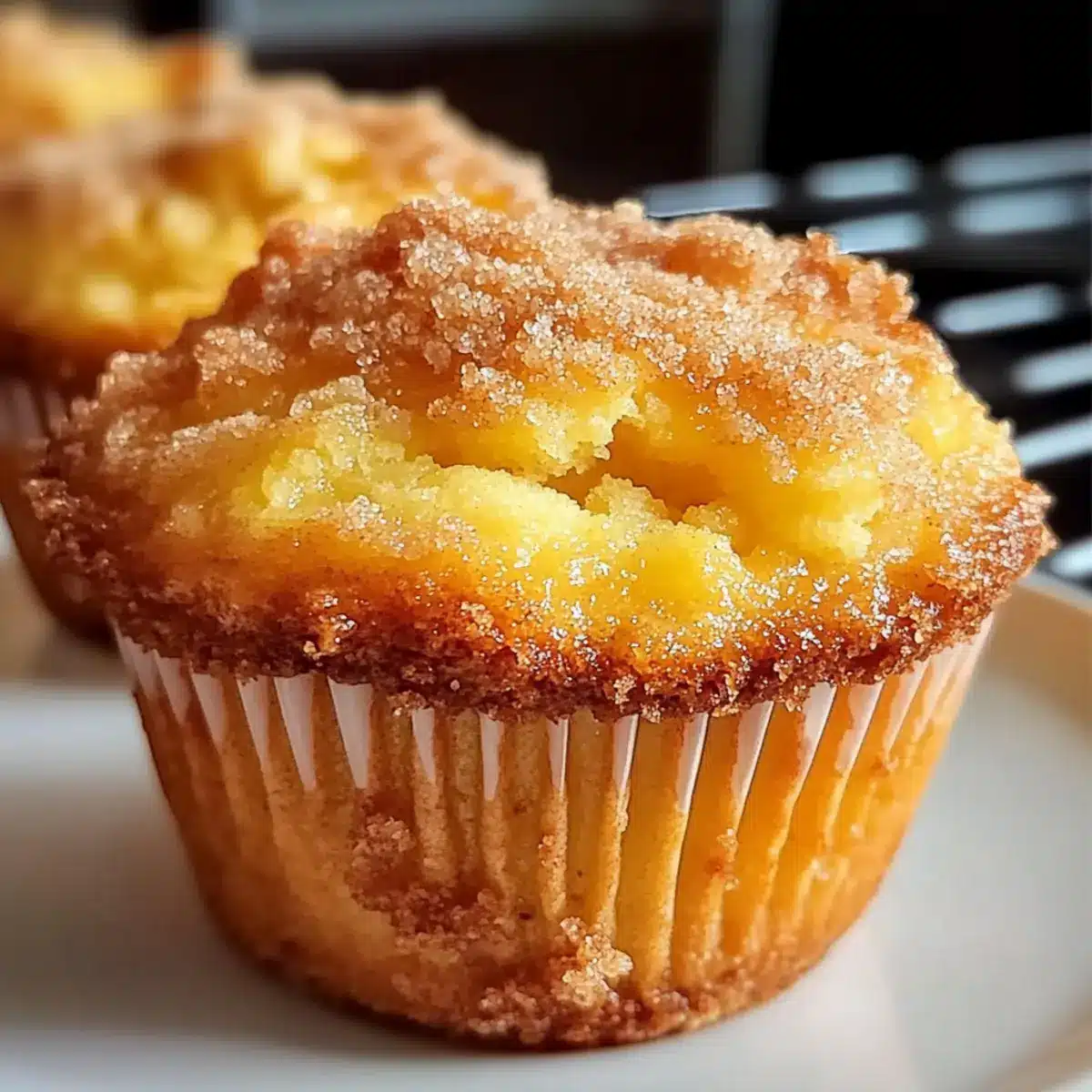 Peach Cobbler Muffins
