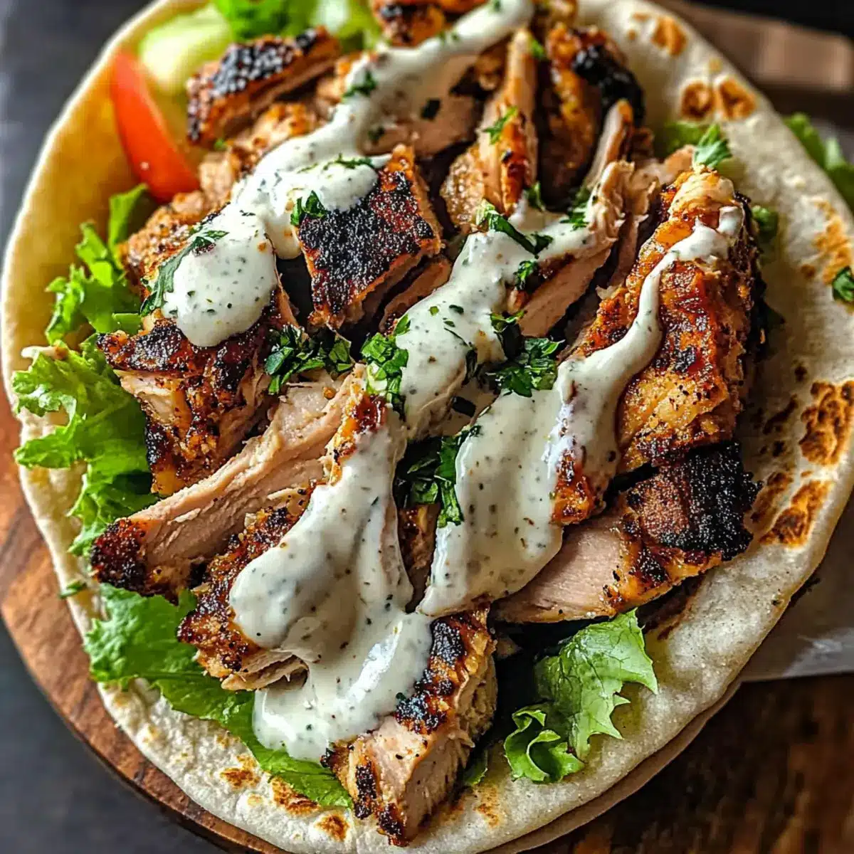 Chicken Shawarma with Garlic Sauce