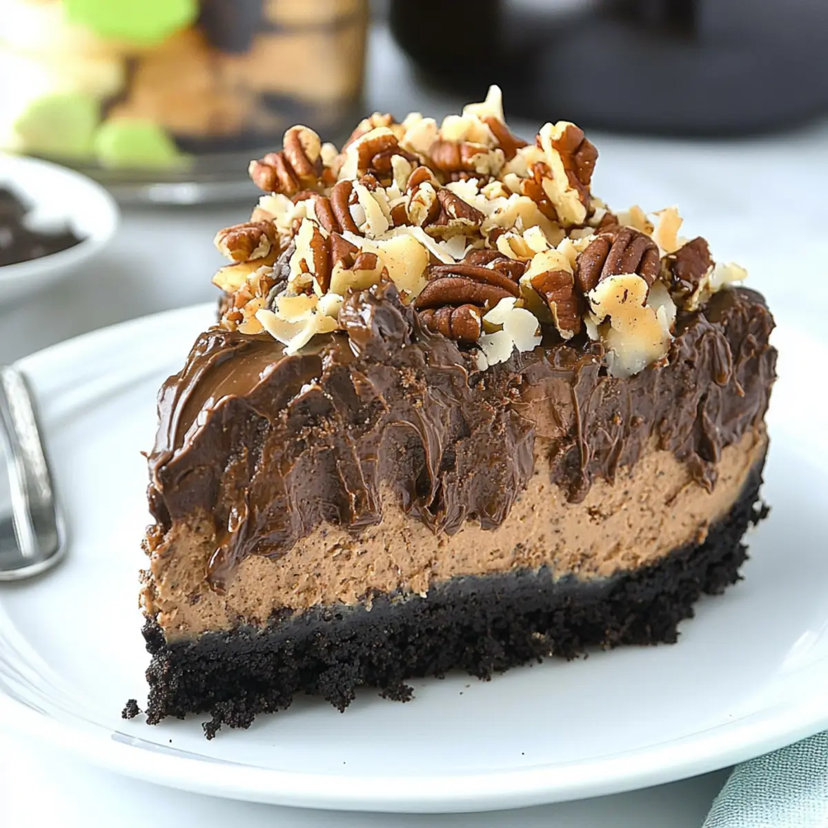 German Chocolate Cheesecake