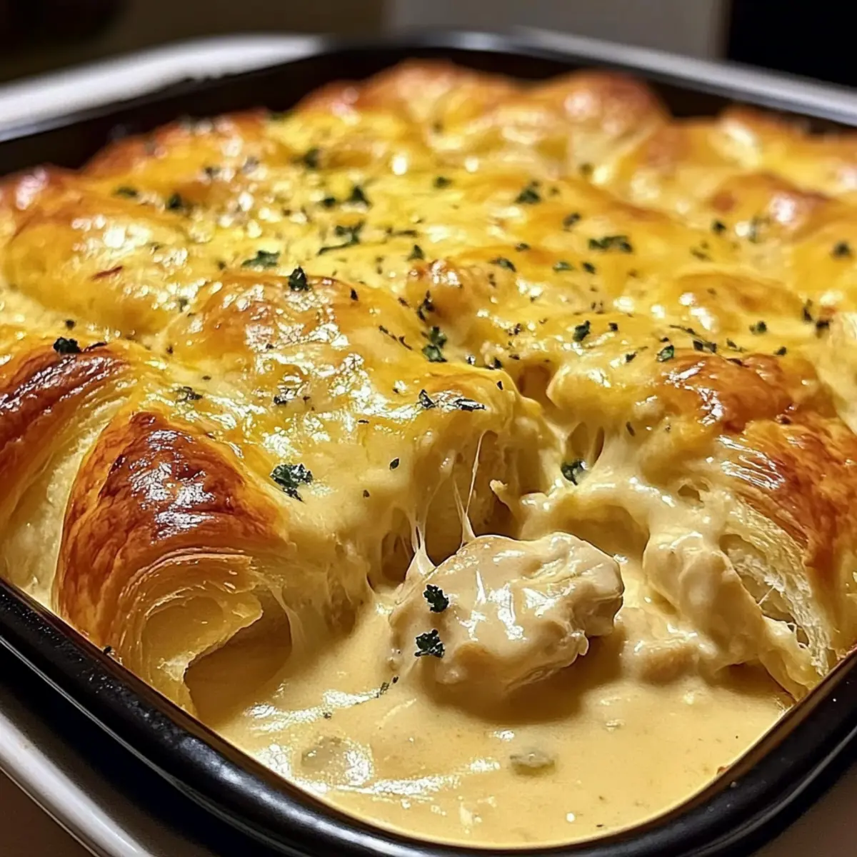 Cheesy Chicken Crescent Bake