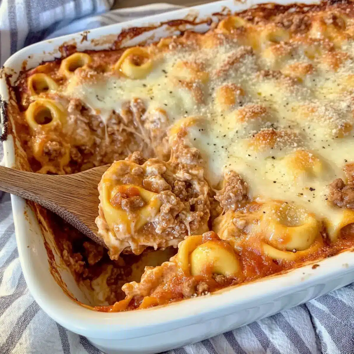Cheesy Baked Tortellini