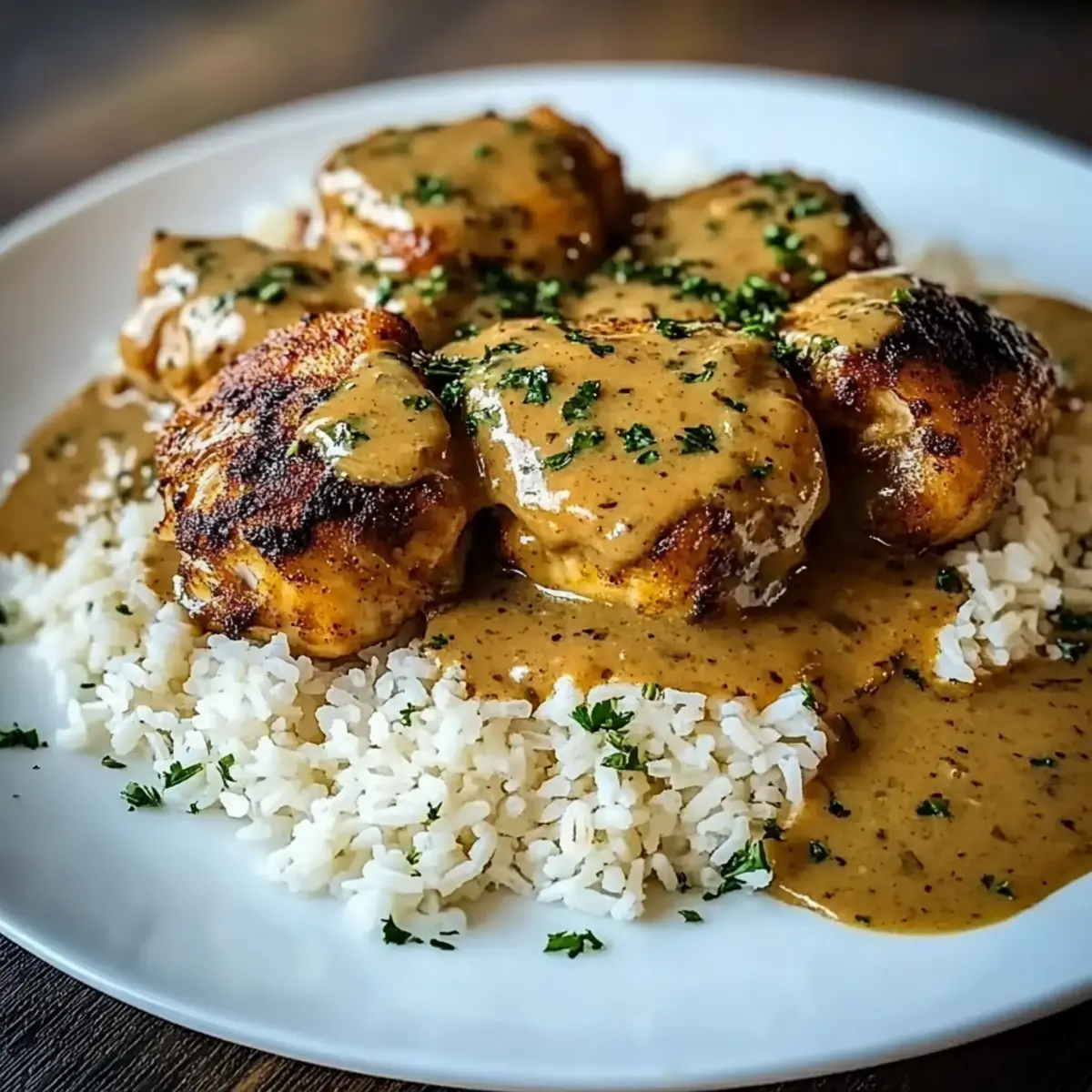 Smothered Chicken and Rice