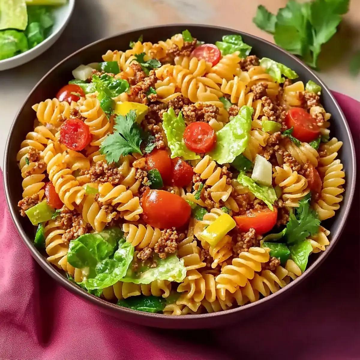 Quick Taco Pasta Salad
