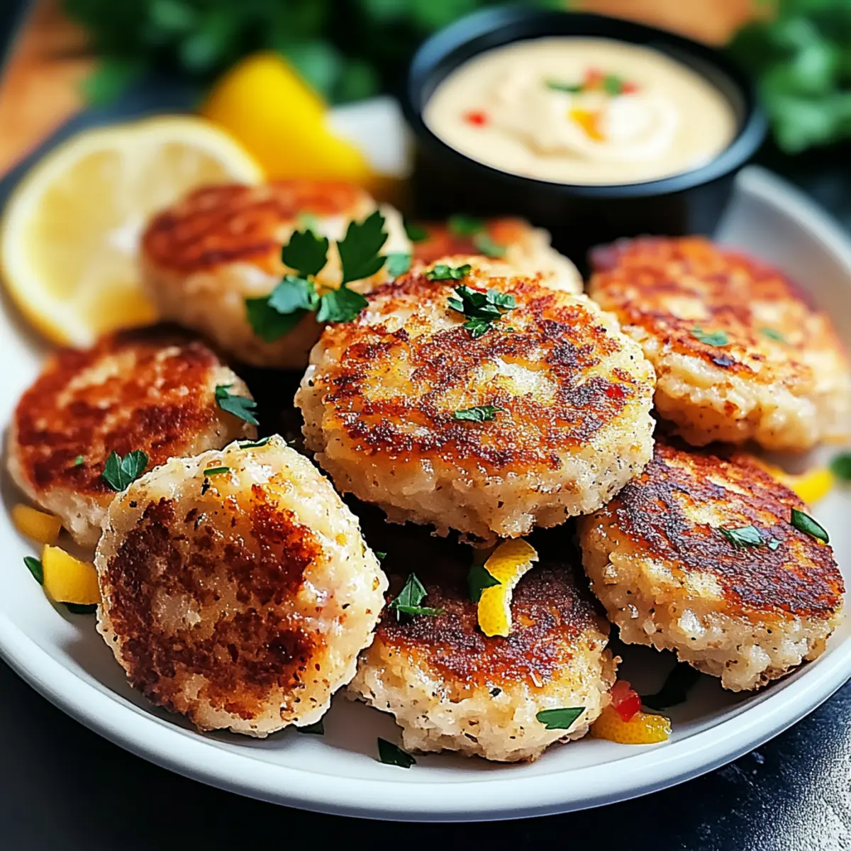 Shrimp Cakes with Lemon Aioli