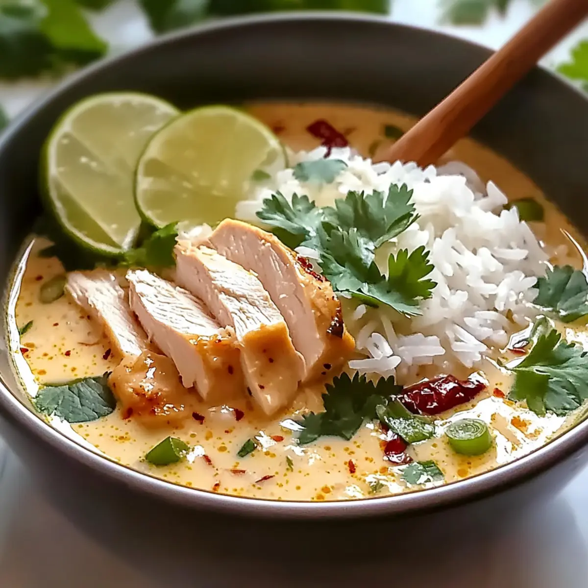 Coconut Chicken Brothy Rice