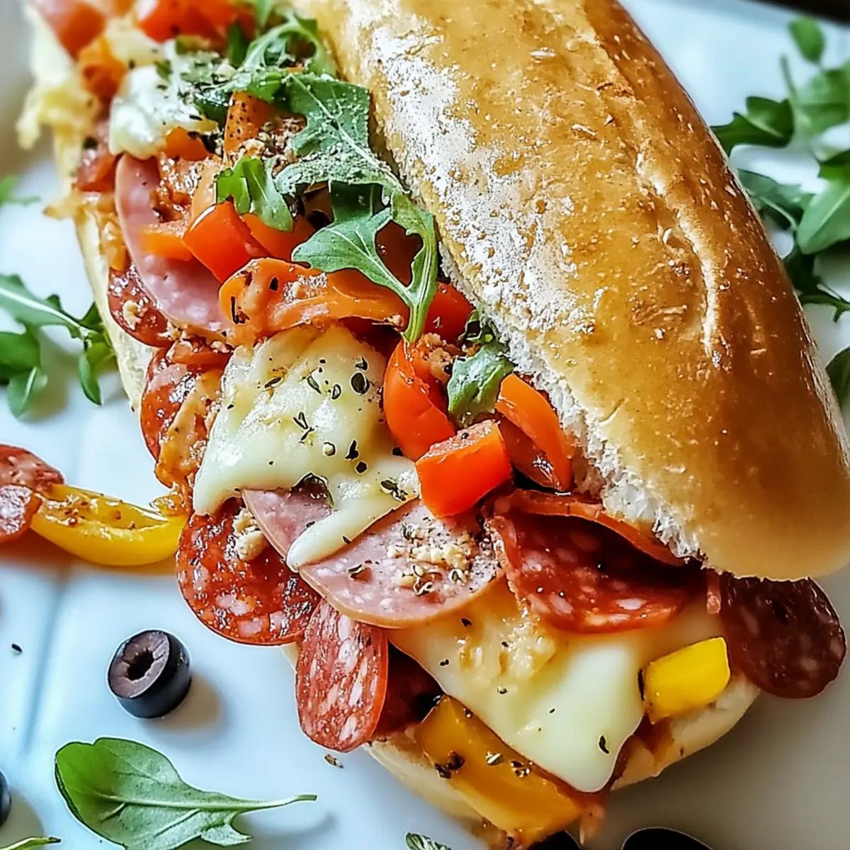 Baked Italian Grinder Sandwiches