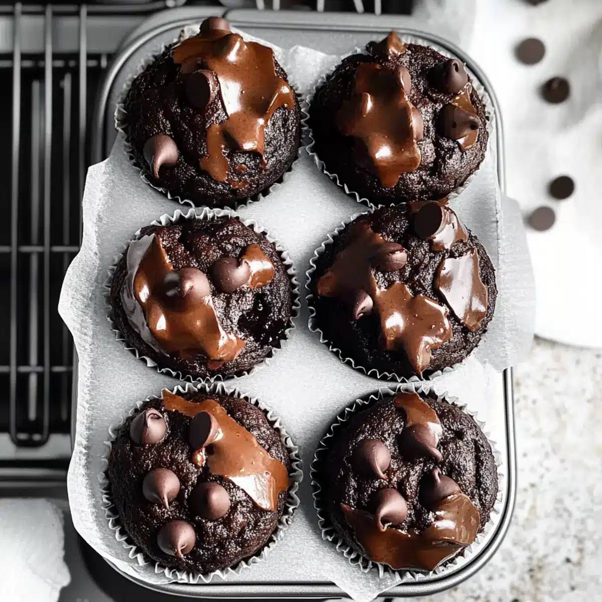 Double Chocolate Espresso Muffins