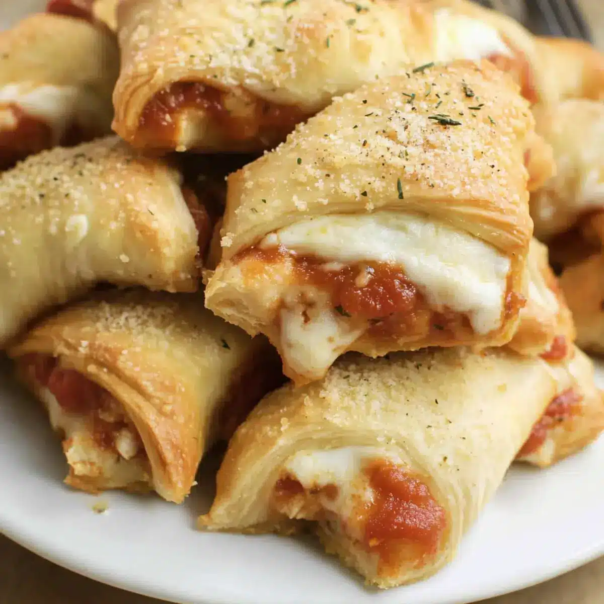 Chicken Parmesan Crescent Rolls