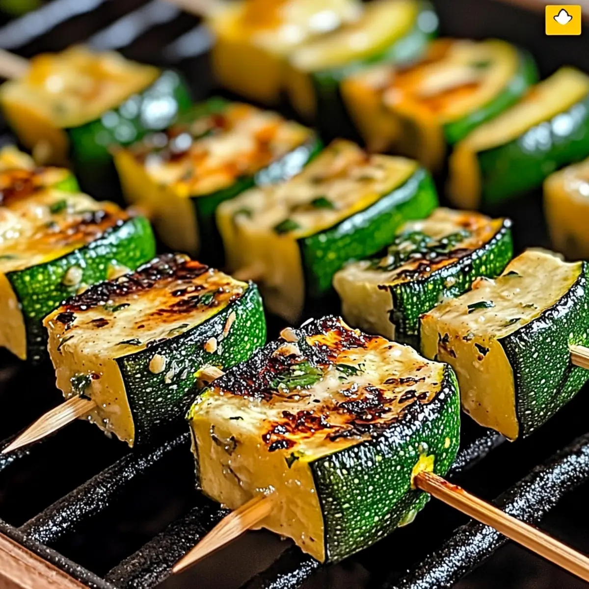 Garlic Butter Zucchini Skewers