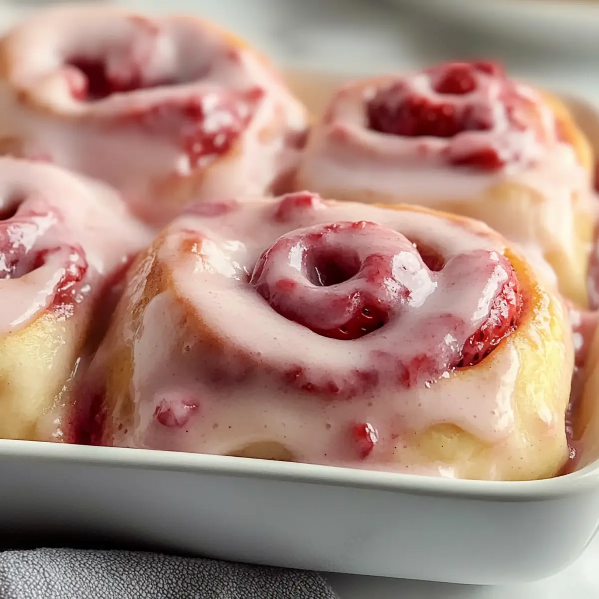 Strawberry Cinnamon Rolls