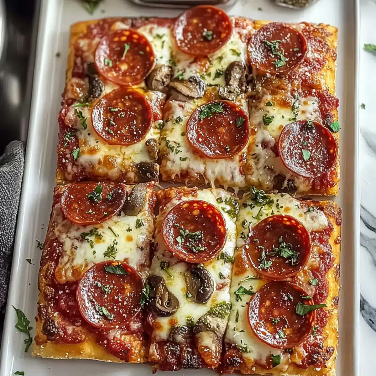 Cottage Cheese Flatbread Pizza