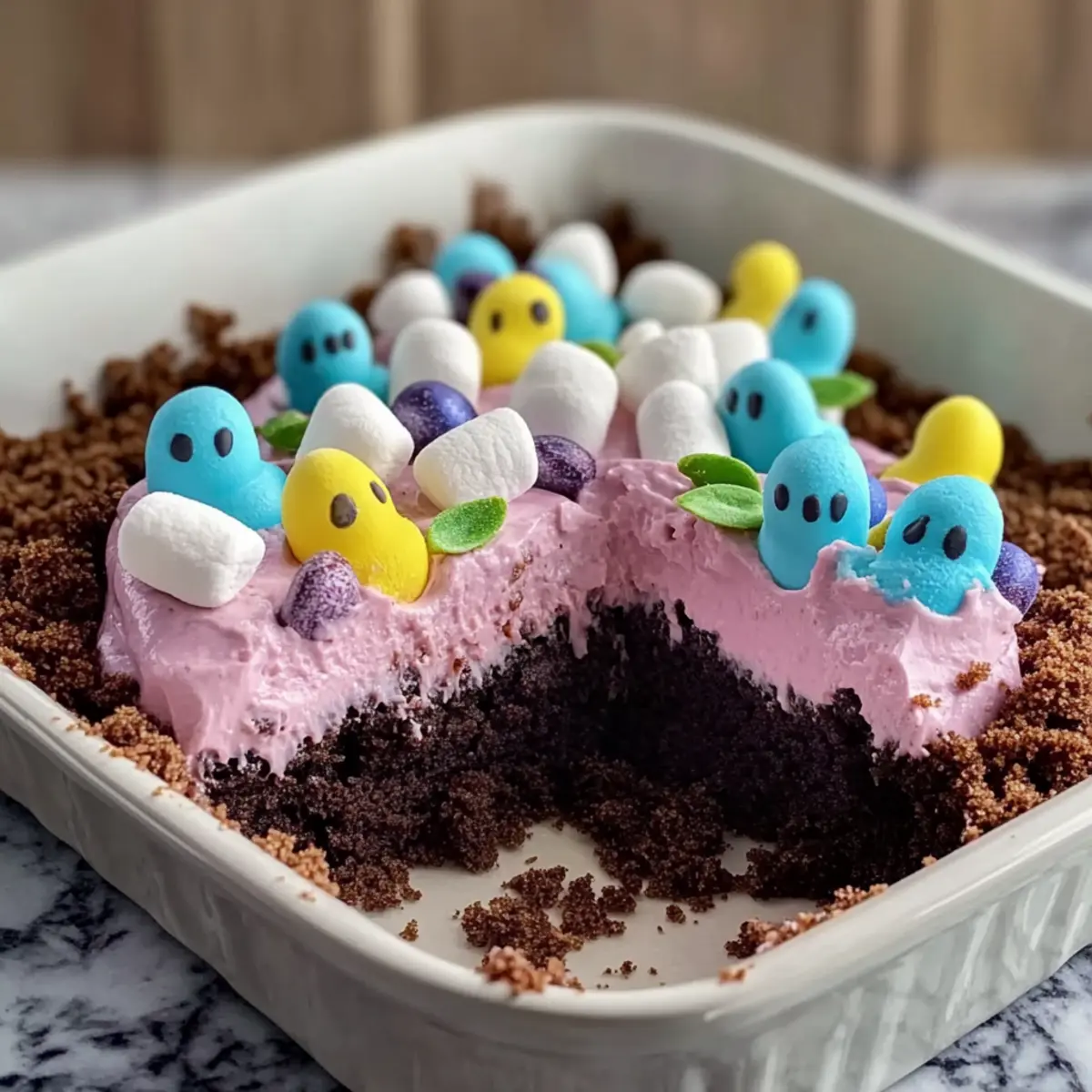 No Bake Easter Dirt Cake Casserole