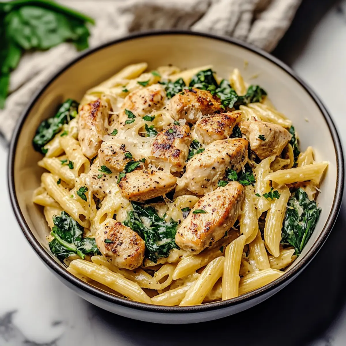 Garlic Parmesan Chicken Pasta