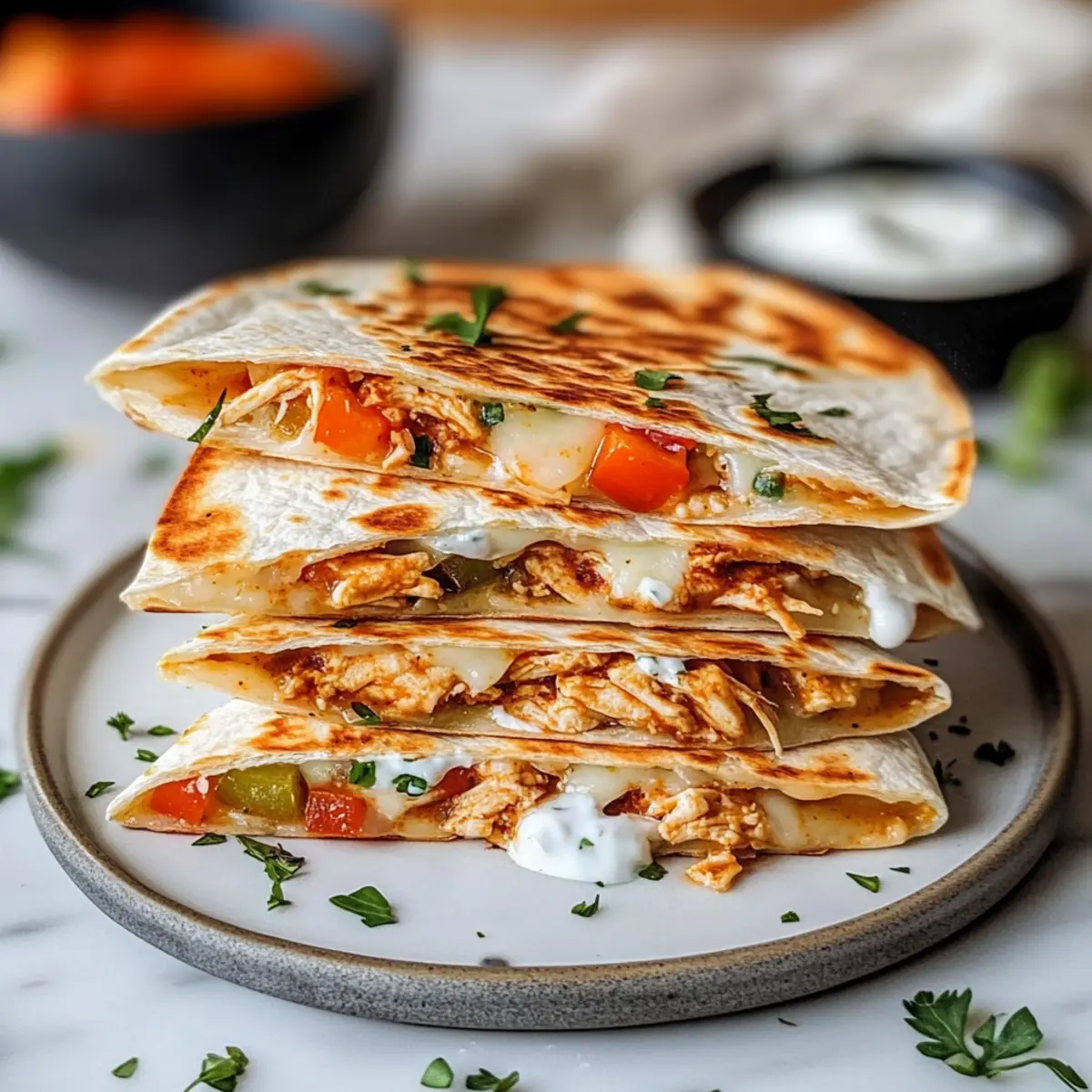 Keto Chicken Quesadilla