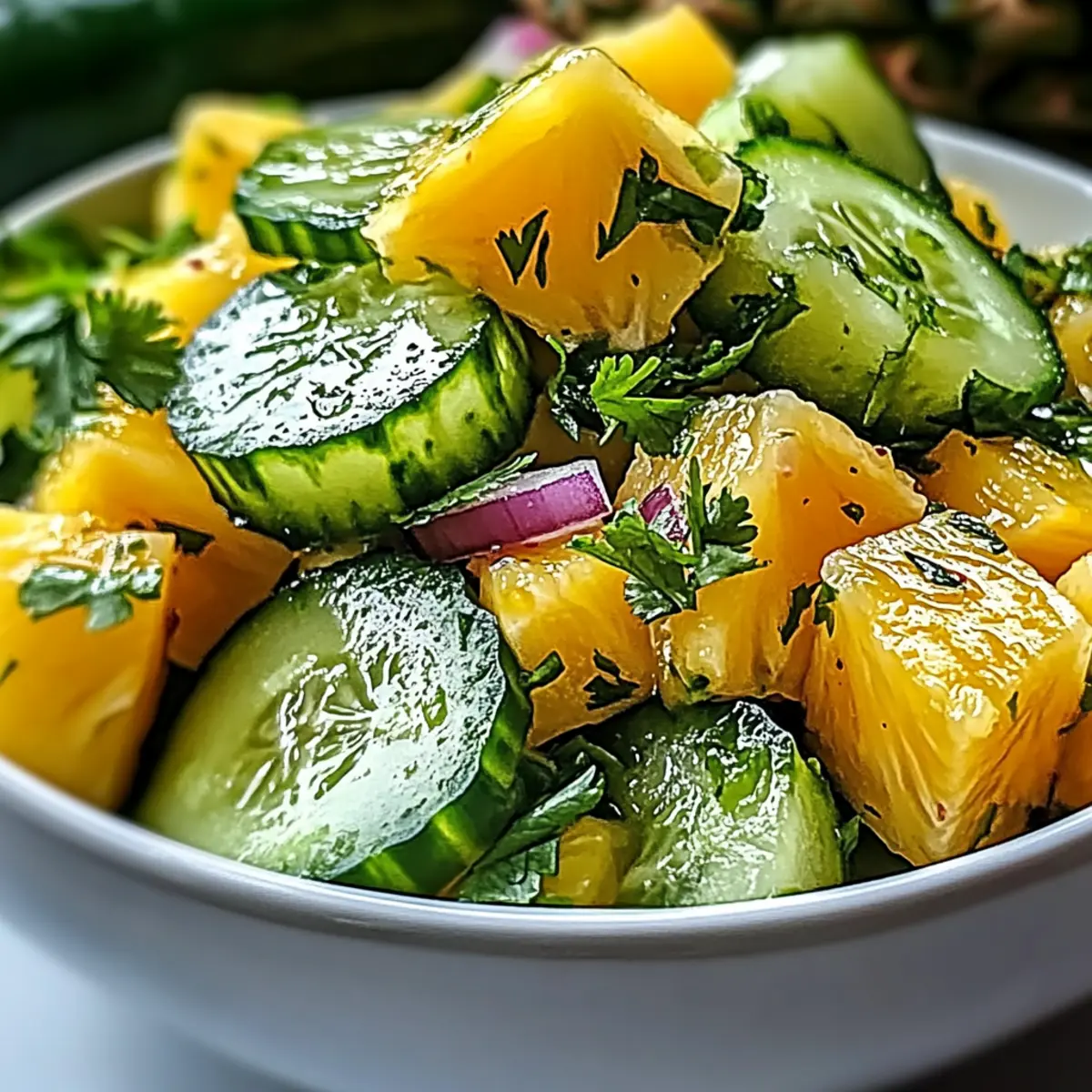 Pineapple Cucumber Salad