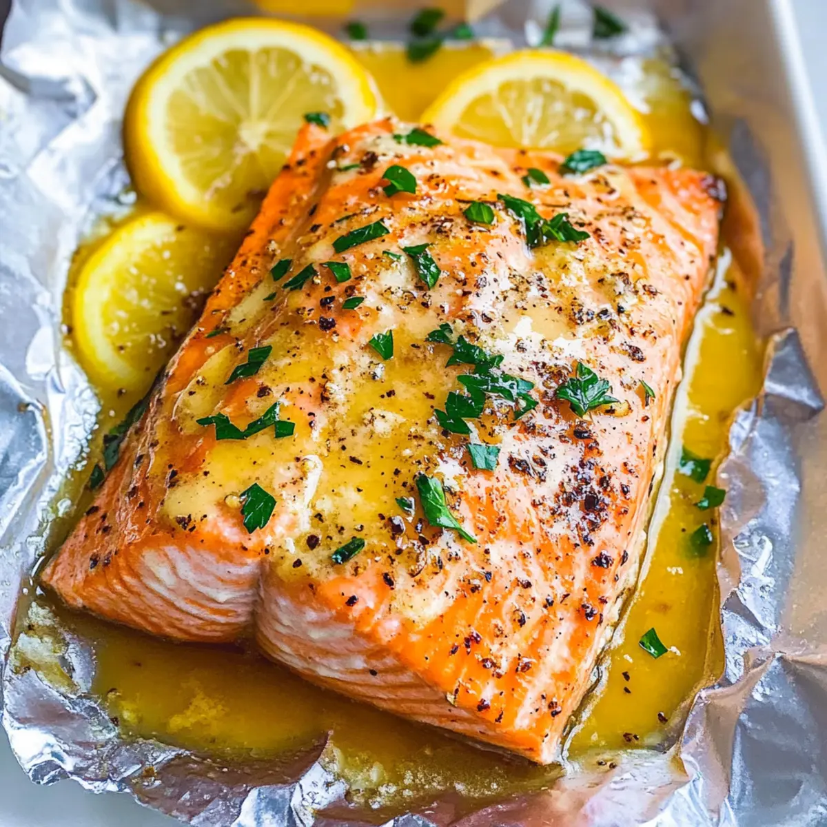 Sheet Pan Lemon Garlic Butter Salmon