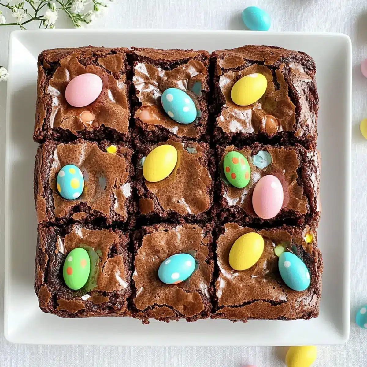 Easter Mini Egg Brownies