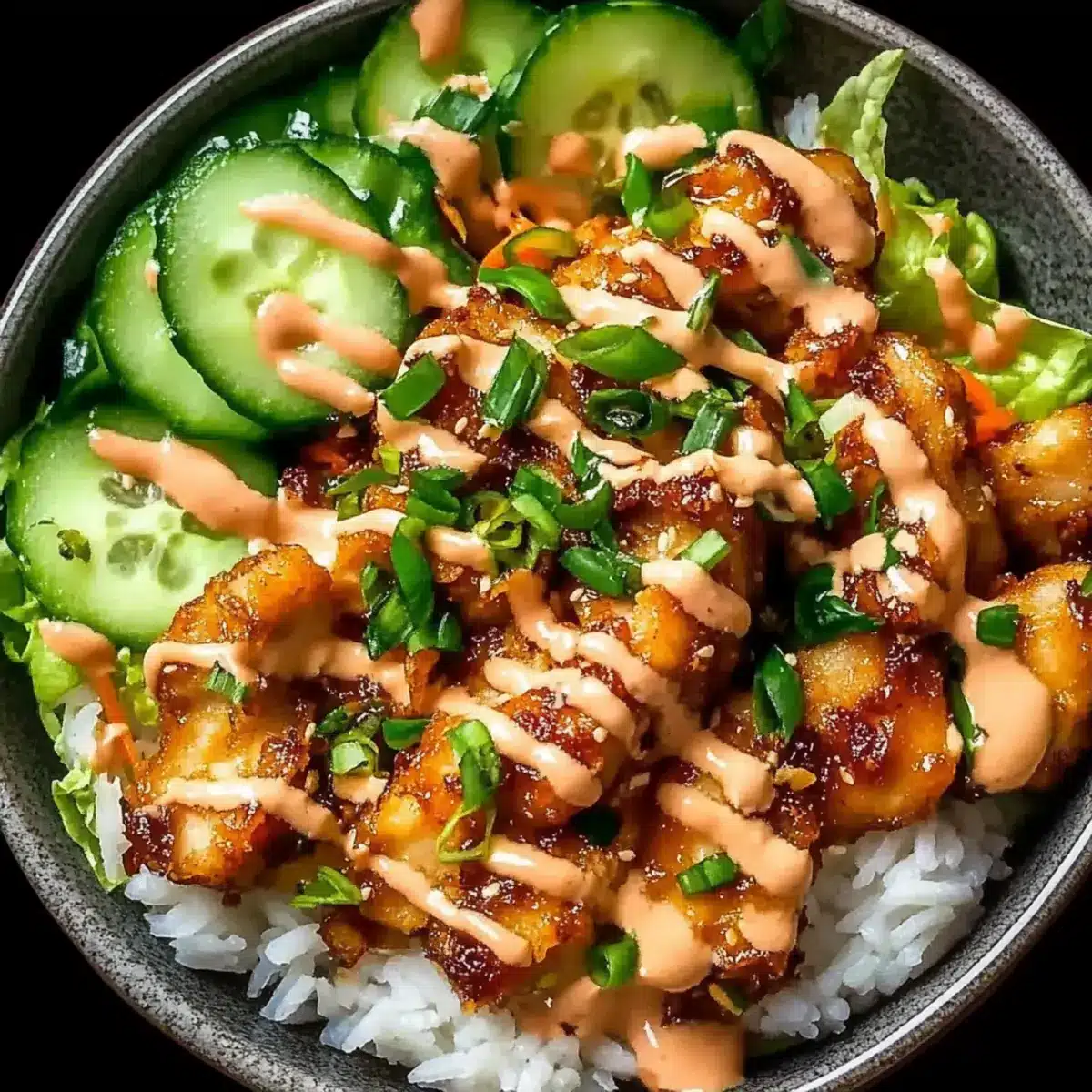 Bang Bang Chicken Bowl: Quick and Crispy Family Favorite