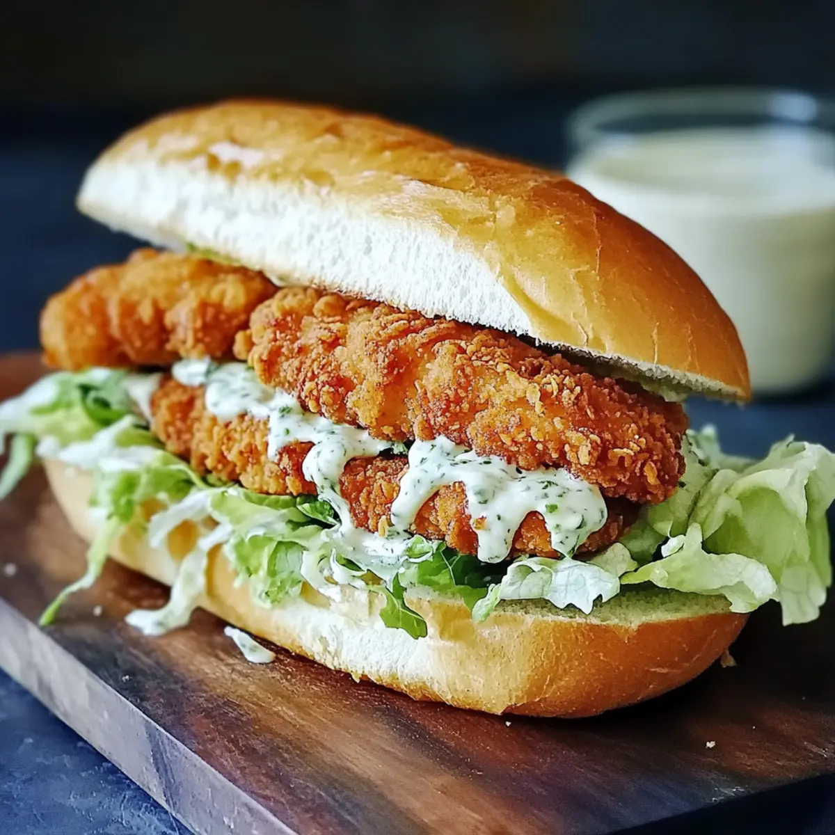 Crispy Chicken Caesar Sandwich