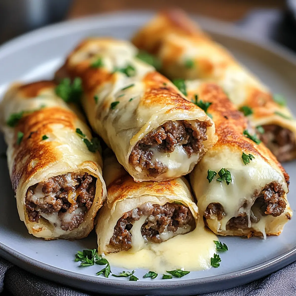 Keto Philly Cheesesteak Rolls
