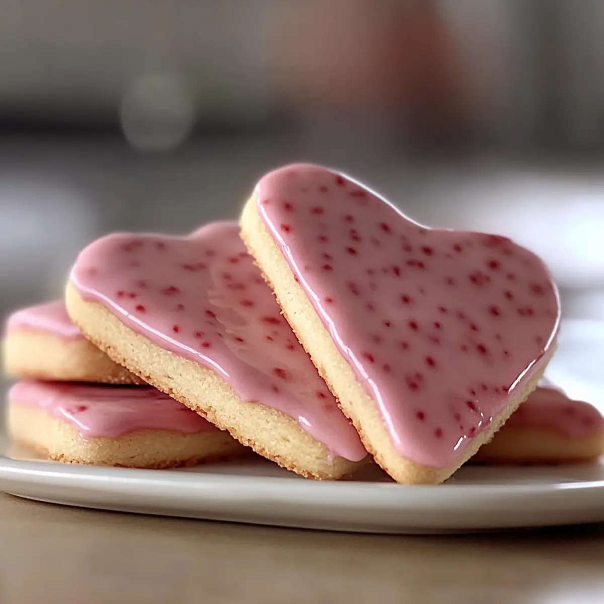 Strawberry Shortbread Cookies