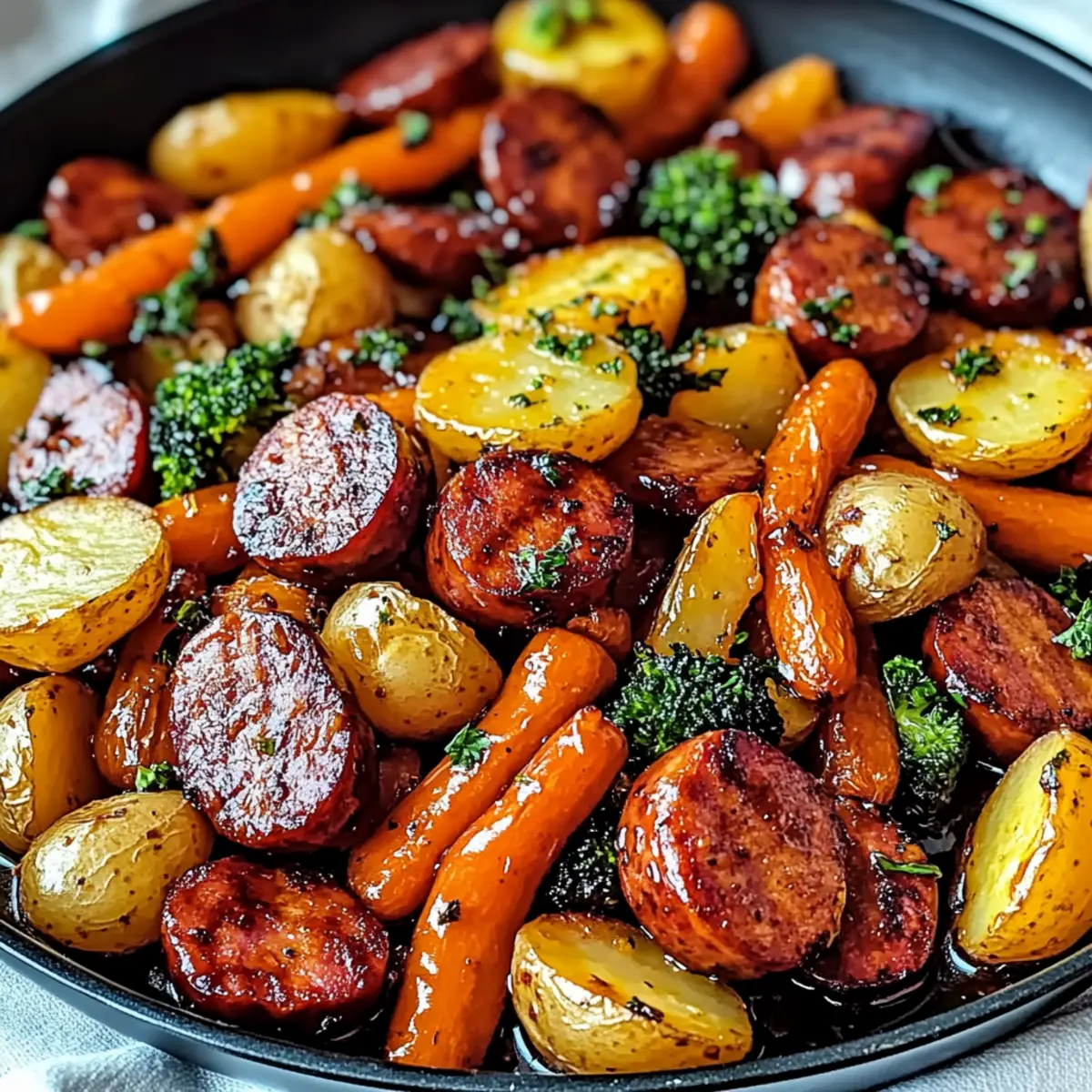 Honey Garlic Kielbasa & Veggies