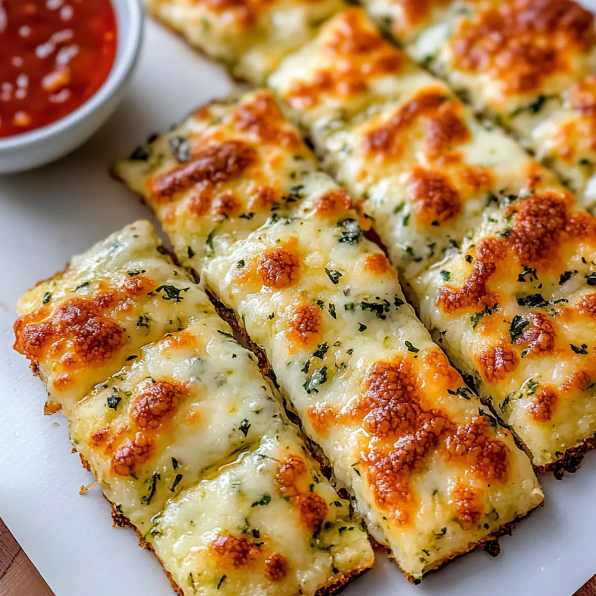 Cheesy Zucchini Breadsticks