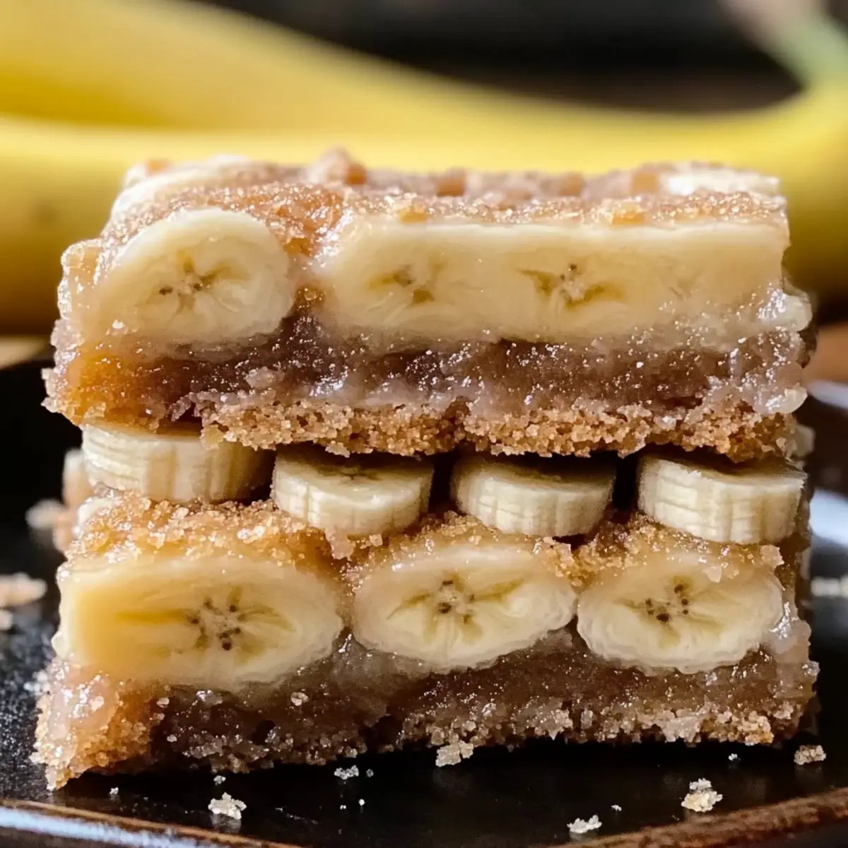 Ooey Gooey Banana Bars
