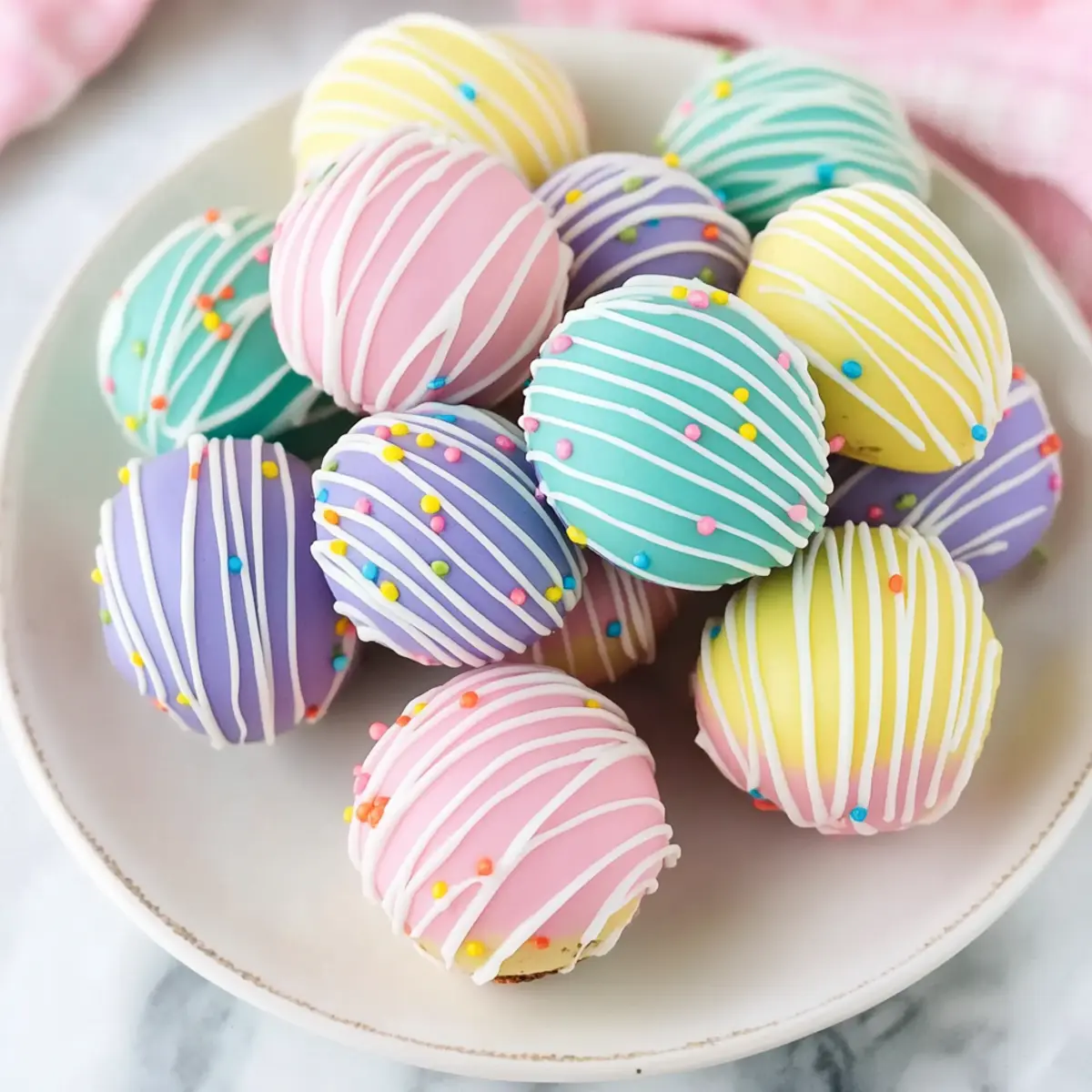 Easter Egg Oreo Cookie Balls