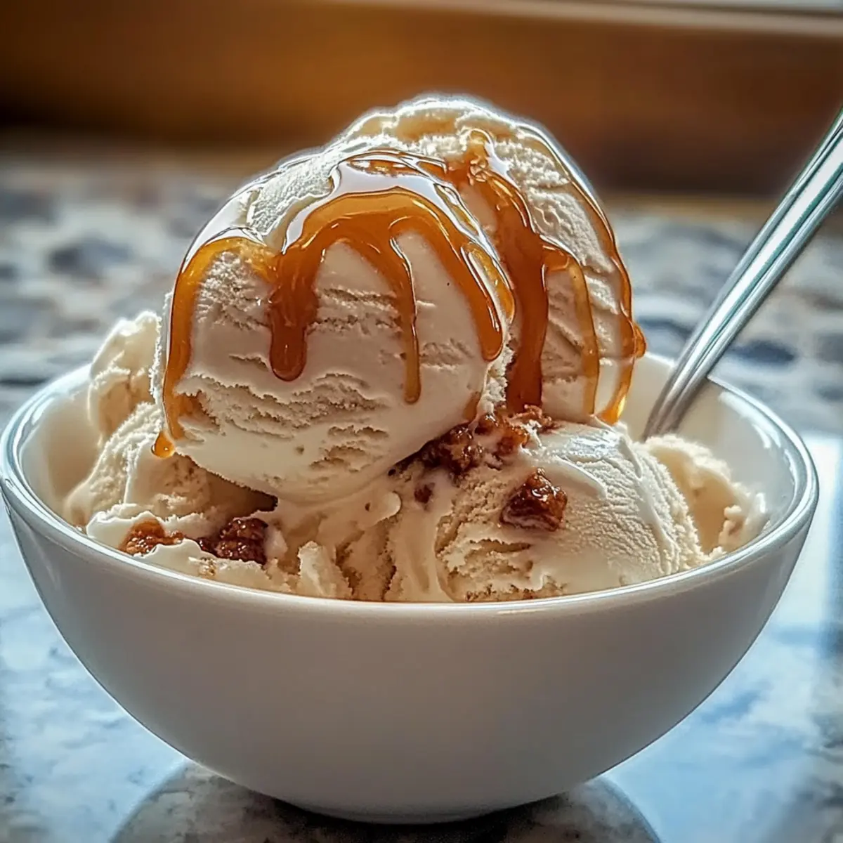 Salted Caramel Cottage Cheese Ice Cream