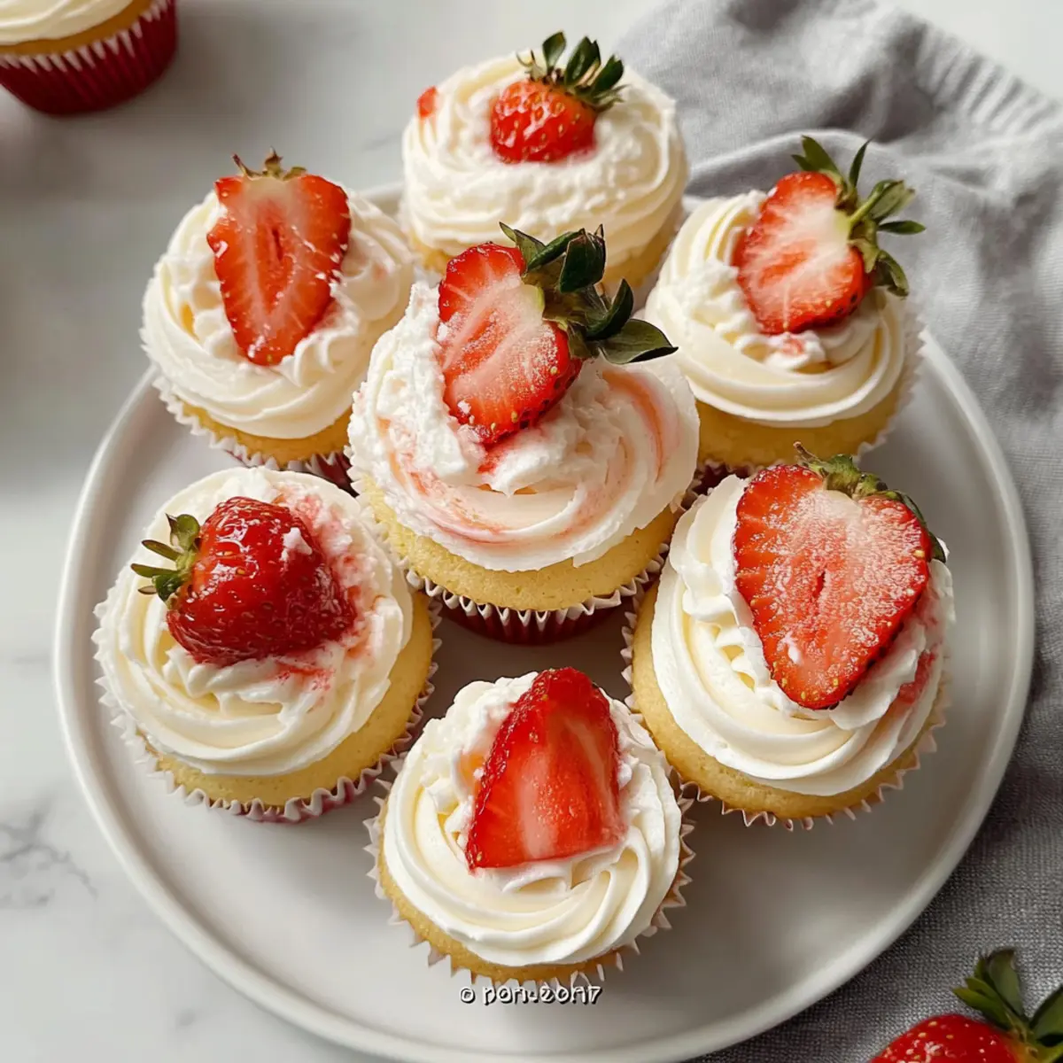 Strawberry Shortcake Cupcakes
